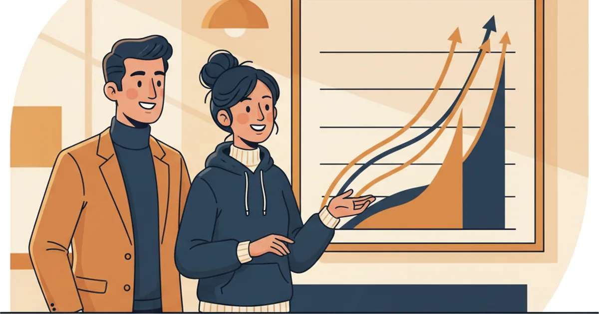 Product manager and developer reviewing a complexity comparison chart together