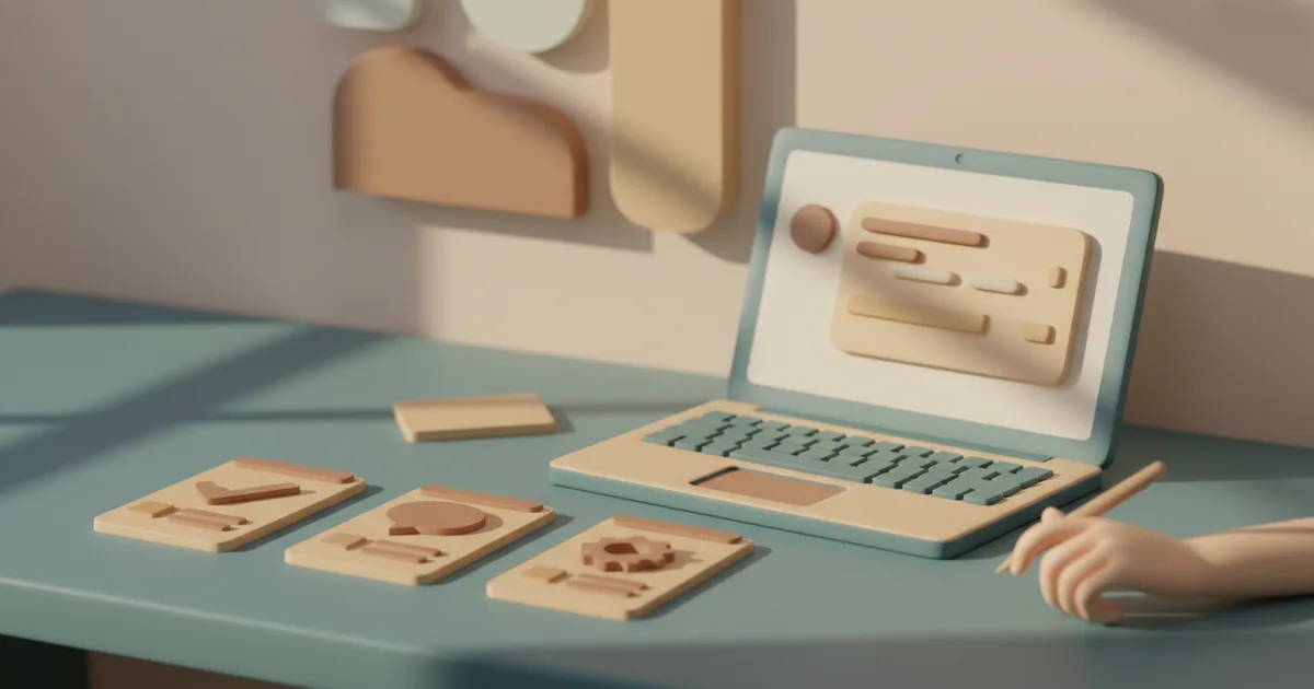 Clay-rendered product team workspace with minimalist issue cards flowing through a streamlined interface