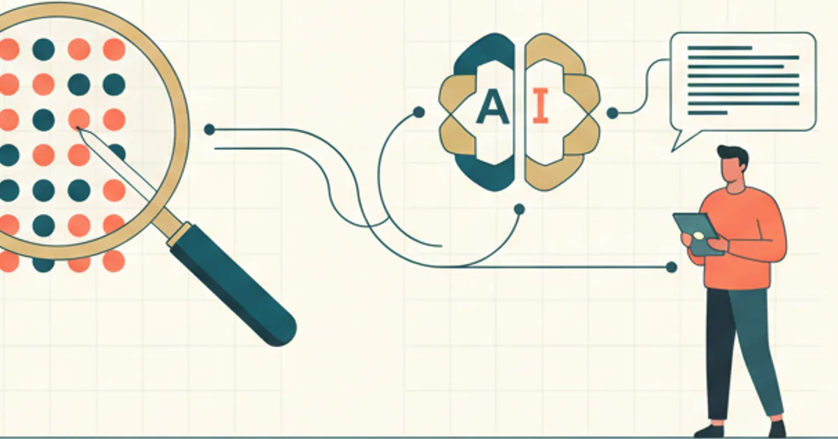 Clean infographic showing three connected phases: document indexing, retrieval, and AI generation